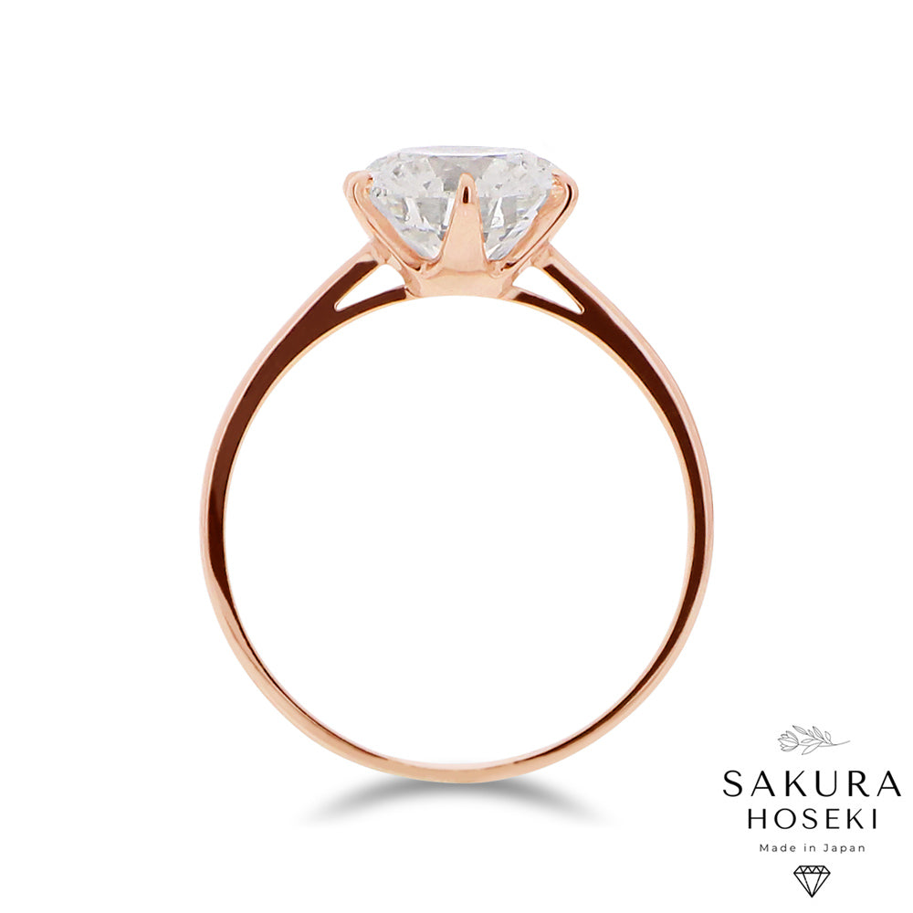 Solitaire Ring Rose Gold