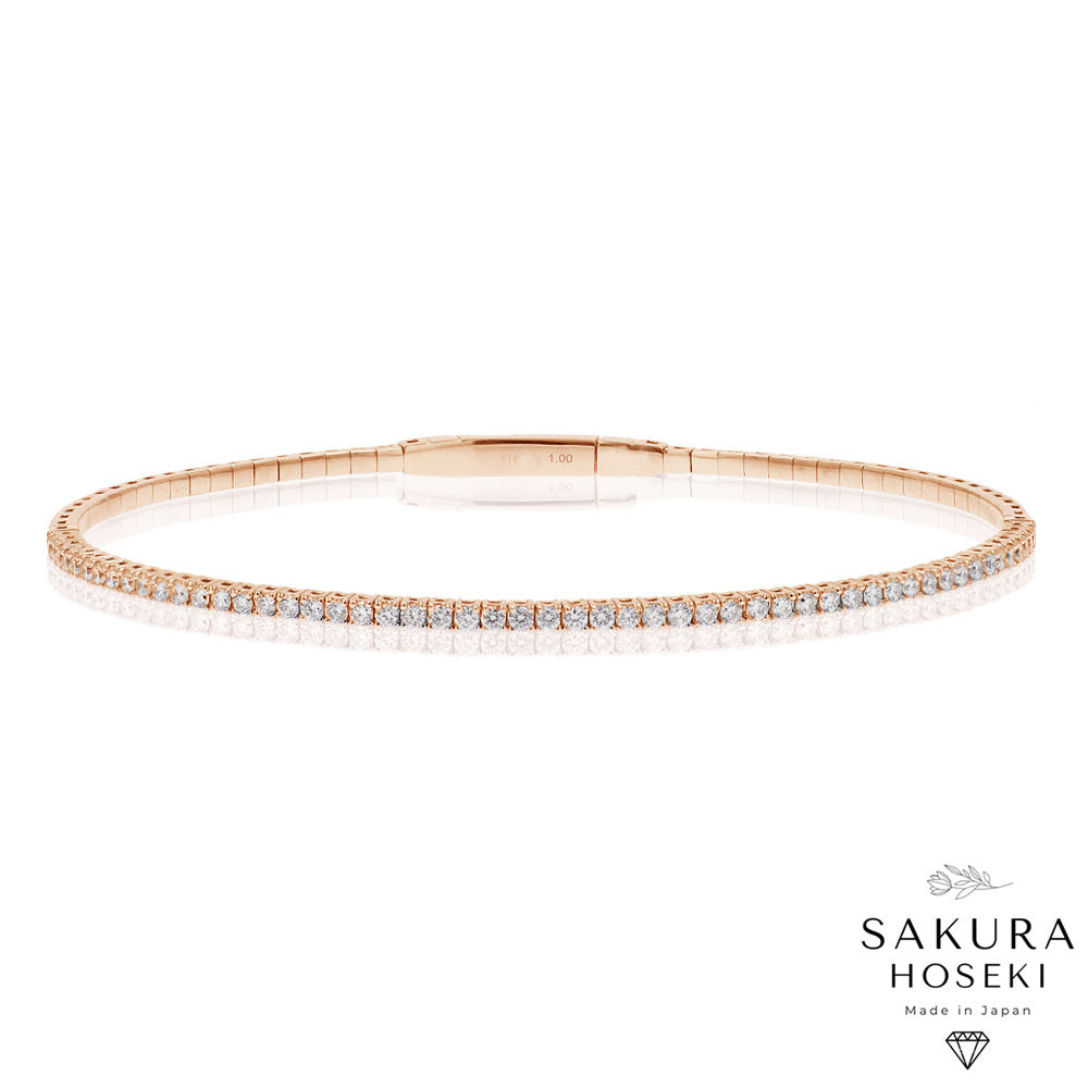 Half Flexible Bangle Rose Gold