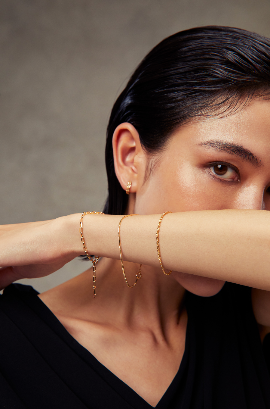 Gold Paperclip Bracelet