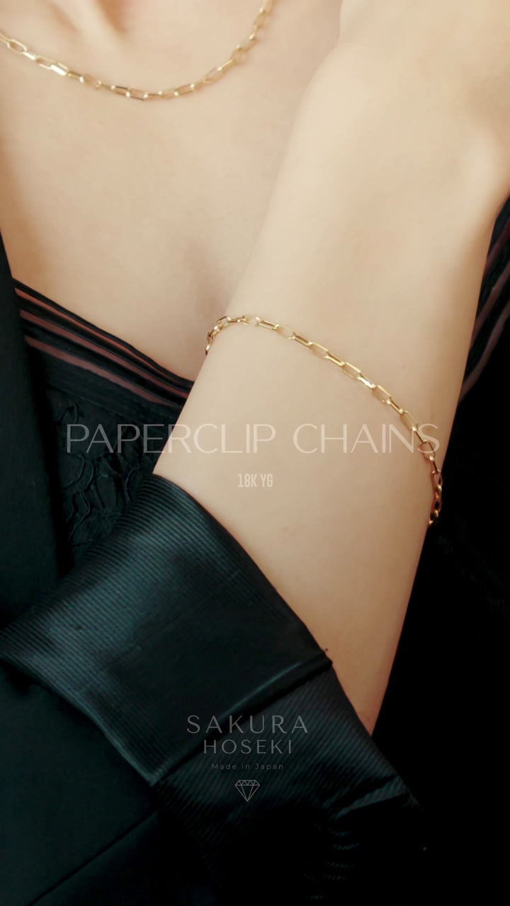 Gold Paperclip Bracelet